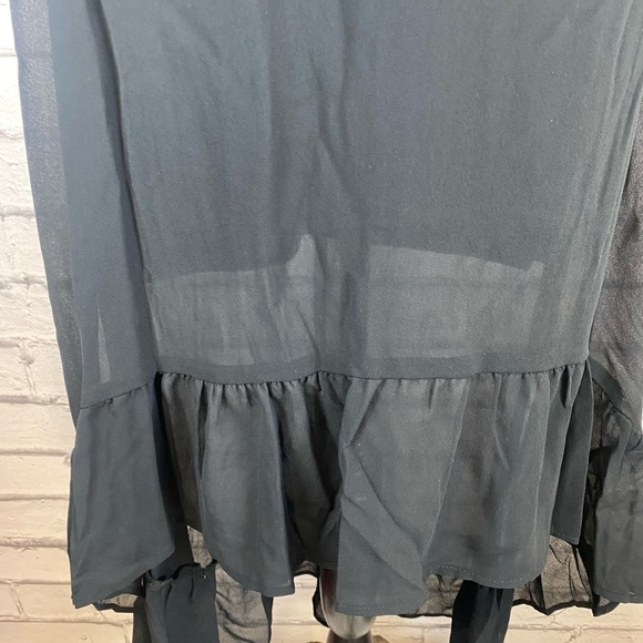 Wild Fable Boho Black Hi Lo Maxi Dress Beach Dress size XS/S NWT - Picture 5 of 15